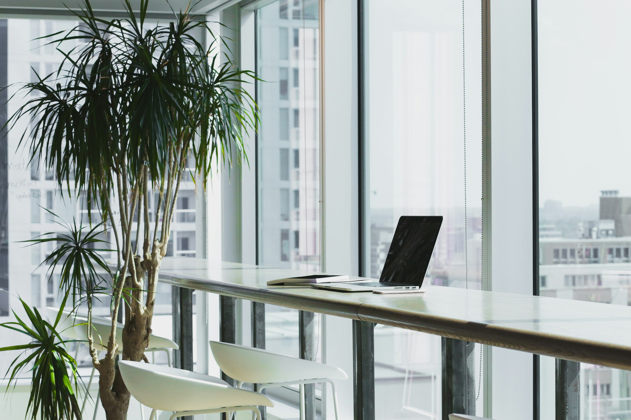 Modern workplace with natural light