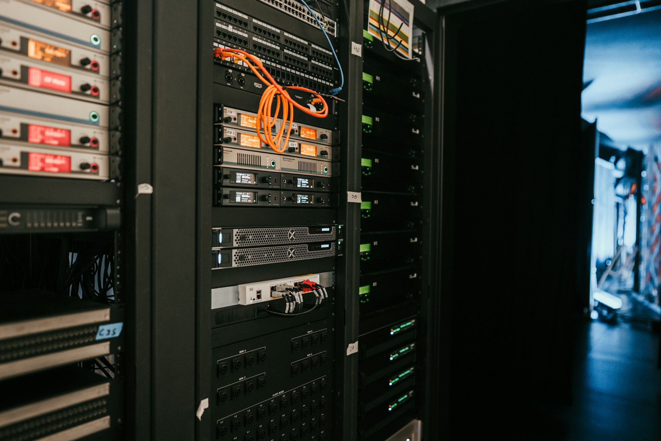 Server rack representing production Linux infrastructure and disaster recovery